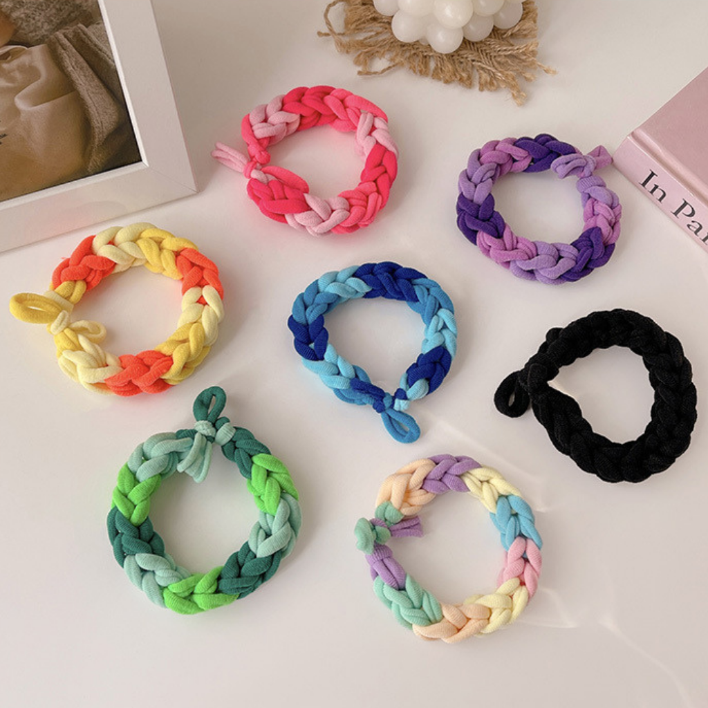 Cột tóc vải mini túi zip 50 cái dễ thương CT69