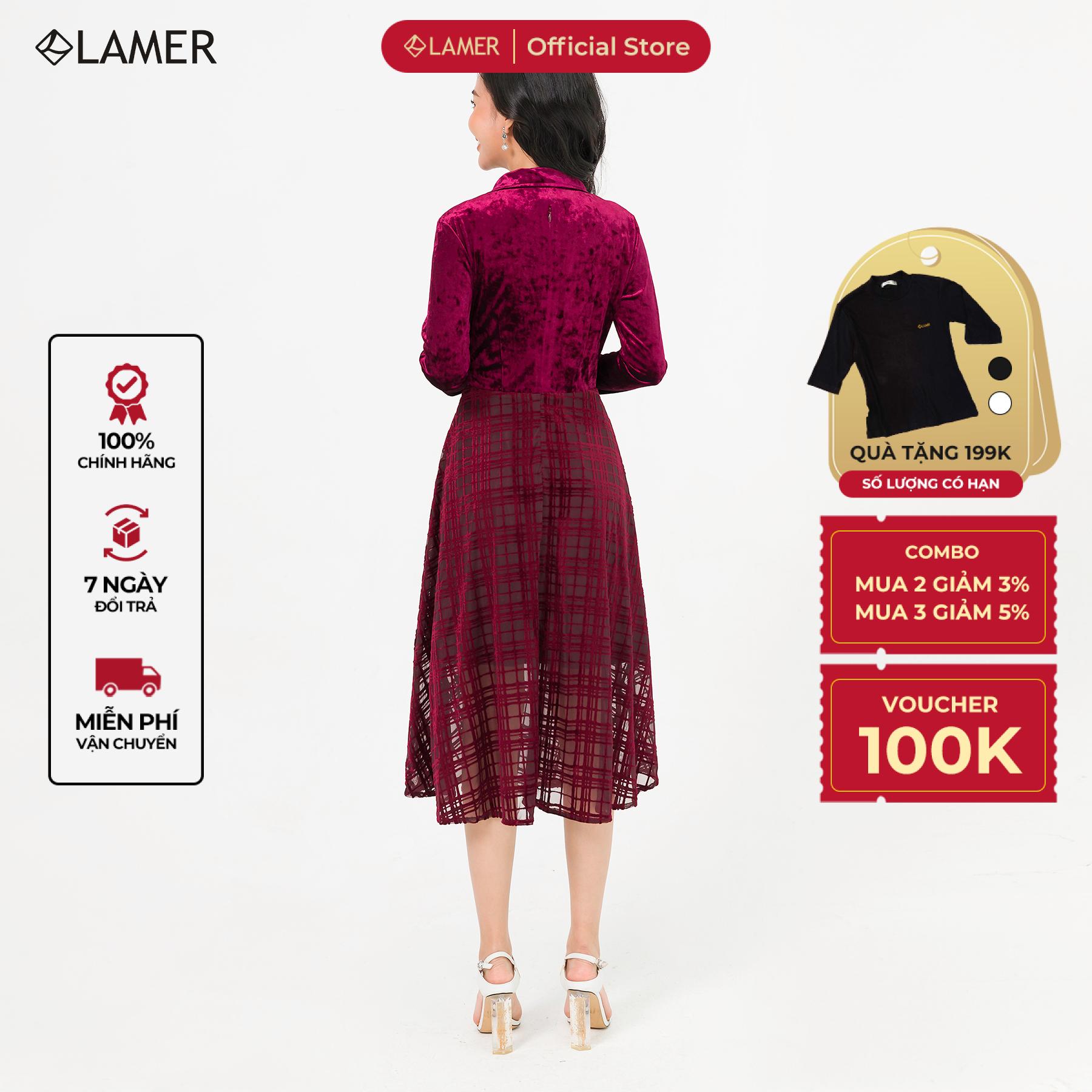 Đầm Dạ Hội Lamer Cổ 2 Ve S63L20Q046