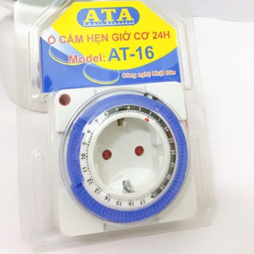 Ổ cắm hẹn giờ cơ ATA AT16