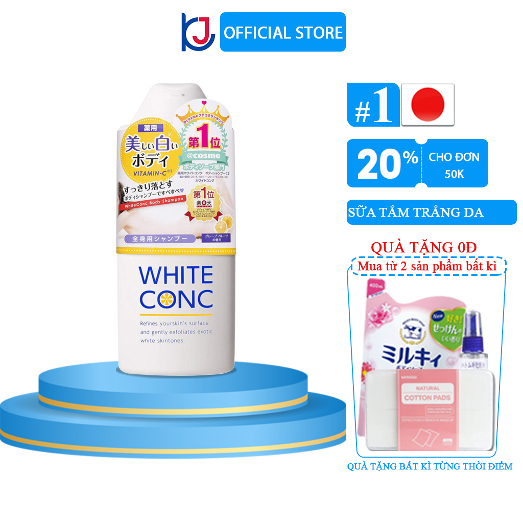 Sữa Tắm Trắng Da White ConC Nhật Bản 360ml