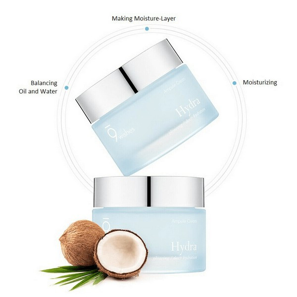 Kem Dưỡng Ẩm 9 Wishes Hydra Ampule Cream 50ml