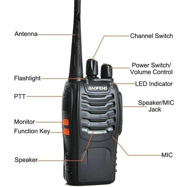 Combo 02 Máy bộ đàm Baofeng 888s (Giá rẻ, Siêu Bền, Loa To, Cư Ly Liên Lạc 1>3km, Bảo Hành 12 Tháng)