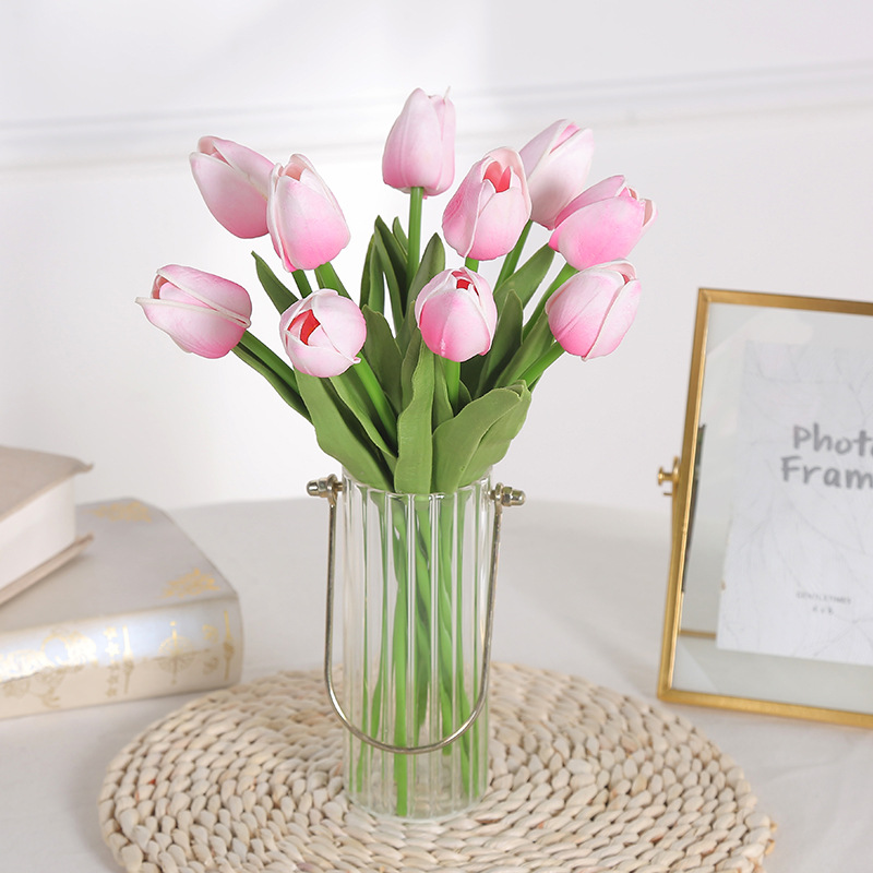 HOA GIẢ TULIP PU GIỐNG THẬT ĐẾN 99%