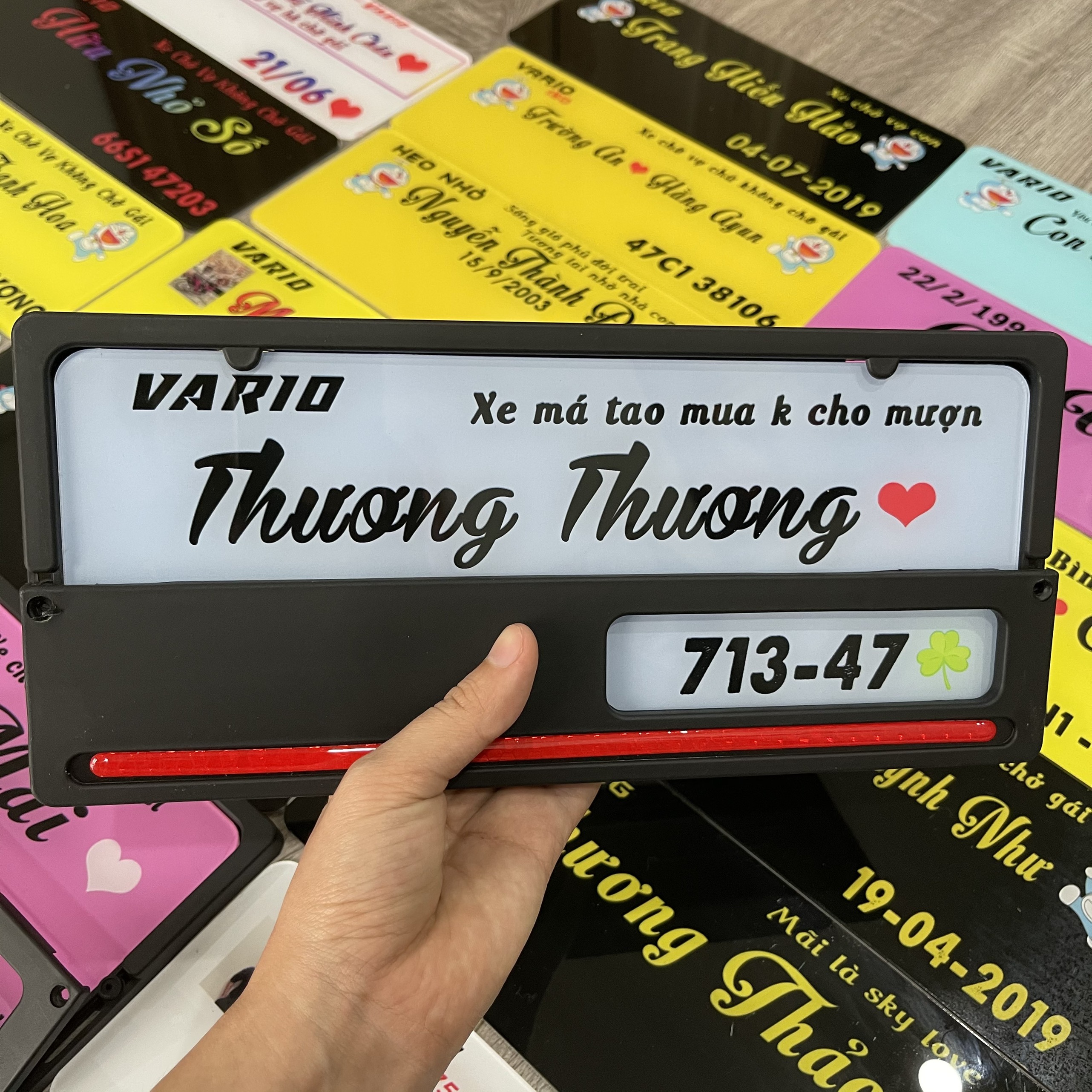 Bảng tên xe máy kiểu Indo full phụ kiện