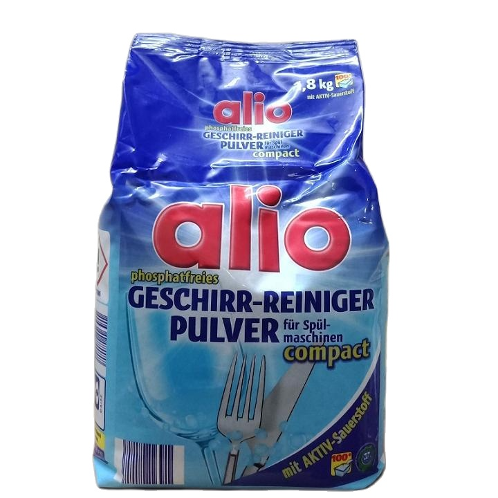 Bột rửa bát Alio , bột chuyên dùng cho máy gói 1,8kg