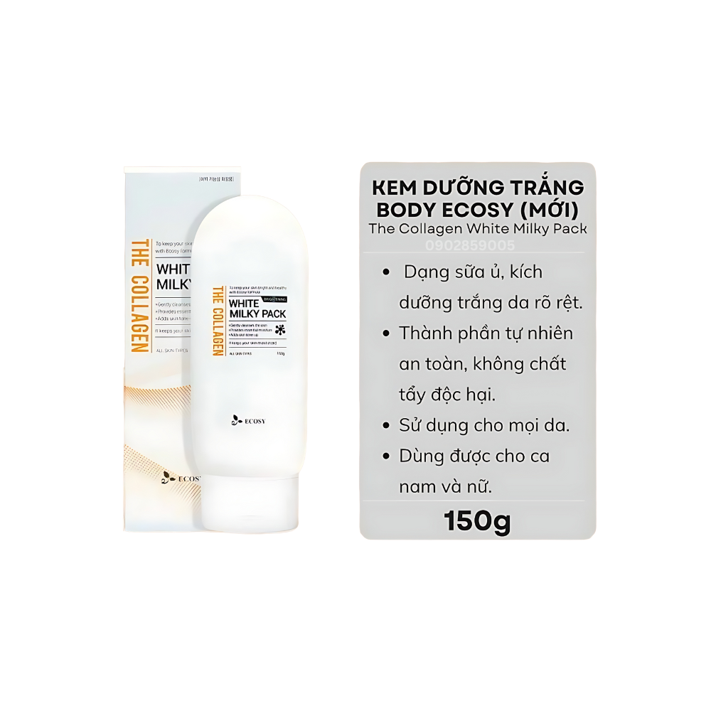 Kem dưỡng body ecosy collagen trắng da