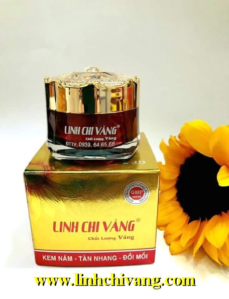 Combo Kem Linh Chi Vàng nám & Serum