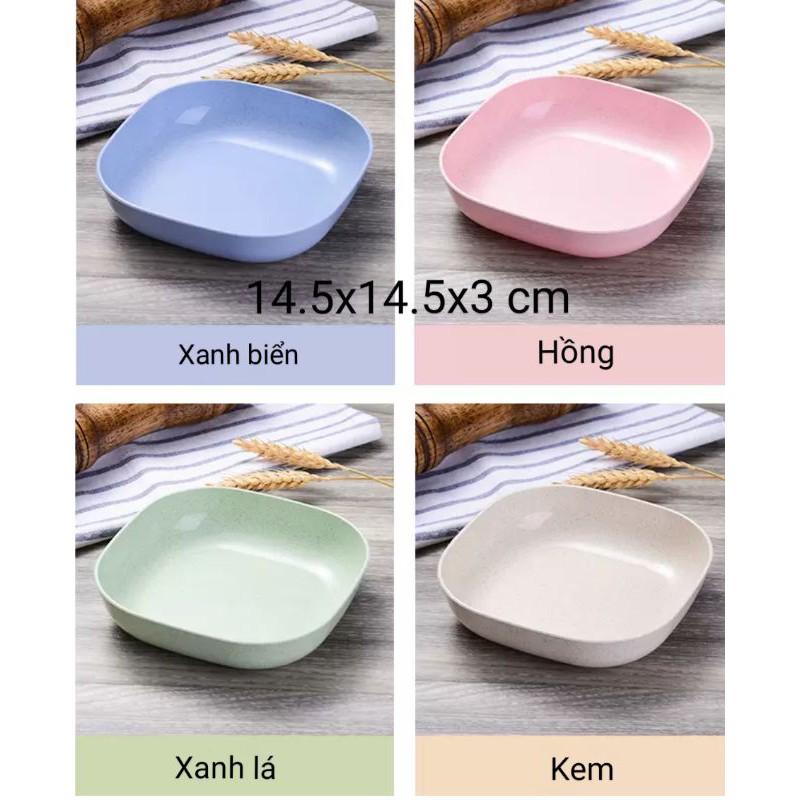 Đĩa nhựa lúa mạch siêu bền(set 8 đĩa)