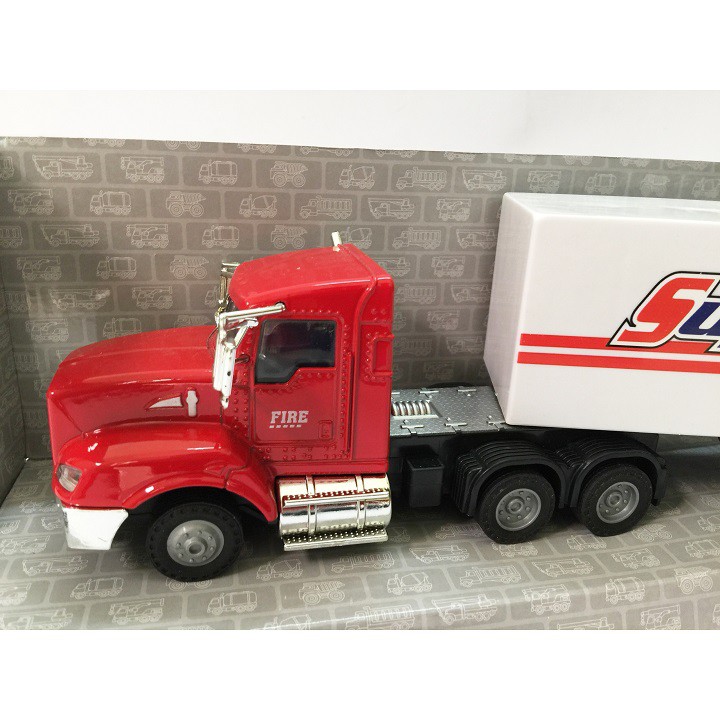 ĐỒ CHƠI TRẺ EM MÔ HÌNH XE CONTAINER ĐẦU SẮT CAO CẤP