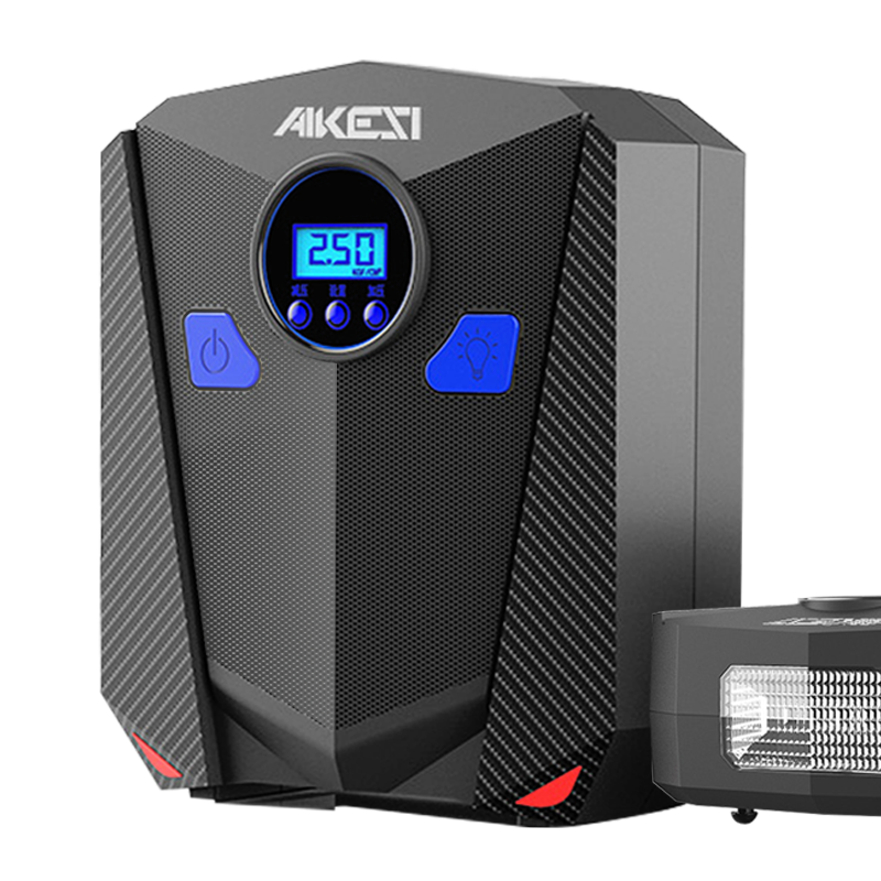 Máy bơm lốp ô tô điện tử AIKESI - máy bơm lốp ô tô đa năng máy bơm lốp xe ô tô mini