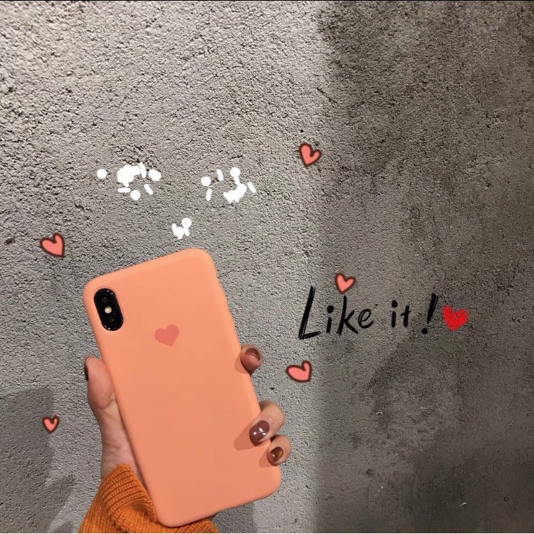 Ốp Lưng Chống Bám Bẩn Tim dành cho iP6/6s/6Plus/6sPlus/7Plus/8Plus/iPX/IPXS