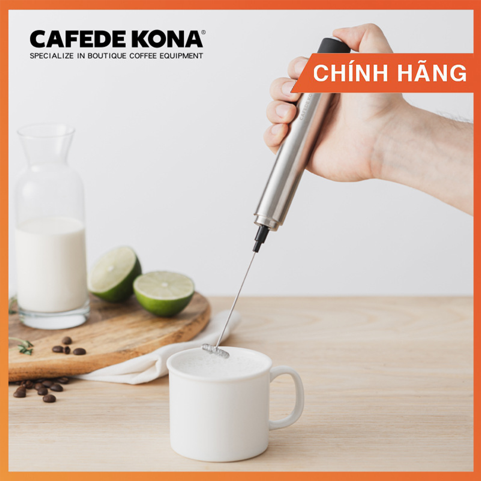Cây đánh, khoấy sữa tạo bọt pha Capuchino, Latte | Sử dụng pin
