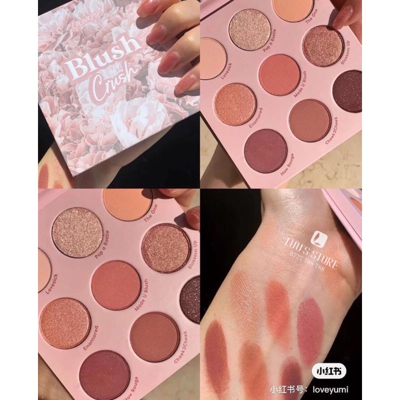 [Nhập RAISINGSTAR18, giảm 30k cho đơn 99k]Bảng Phấn Mắt Colourpop Blush Crush