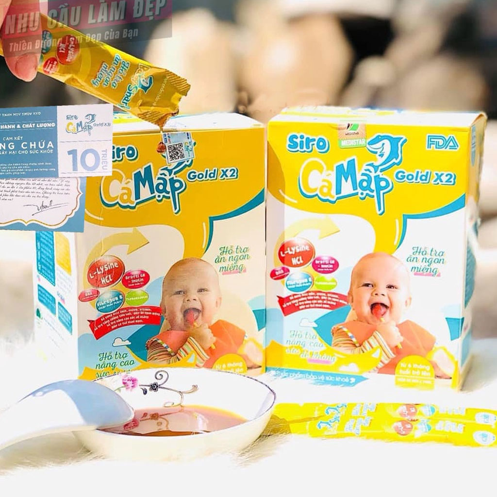 Siro Cá Mập Gold x10 30 gói