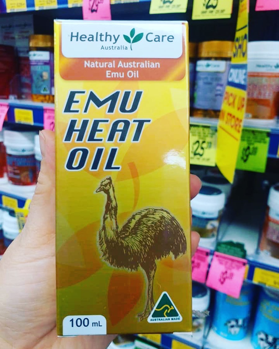 Dầu nóng xoa bóp đà điểu Healthy Care Emu Heat Oil 100ml