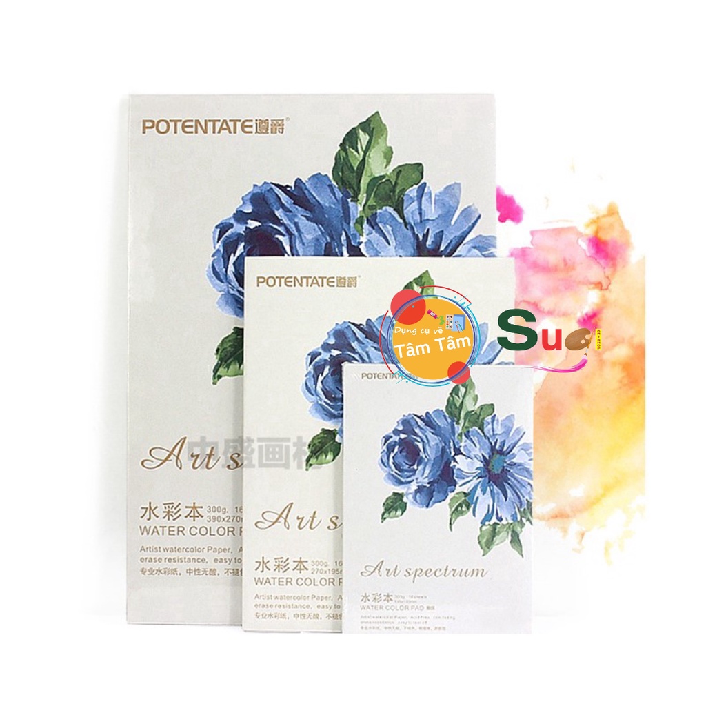 Sổ vẽ màu nước Potentate, Sổ Canson chuyên vẽ màu nước 300gsm