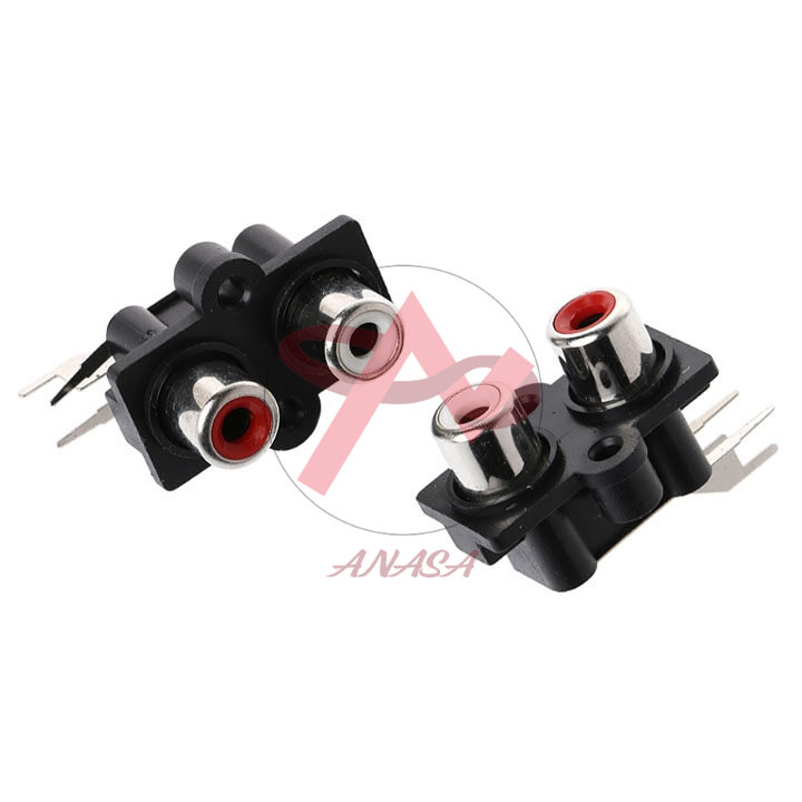 Jack av âm thanh audio 2 lỗ 1 trắng 1 đỏ av2