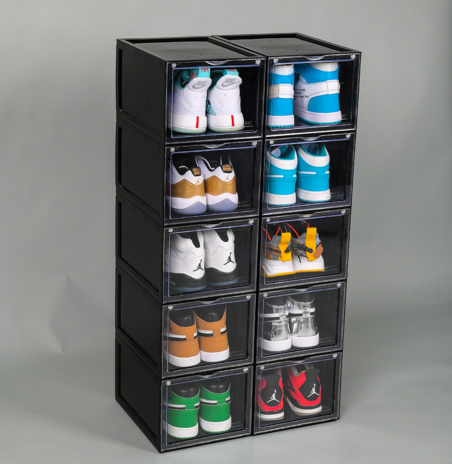 COMBO 10 Hộp đựng giày cửa mở nam châm tặng gói hút ẩm