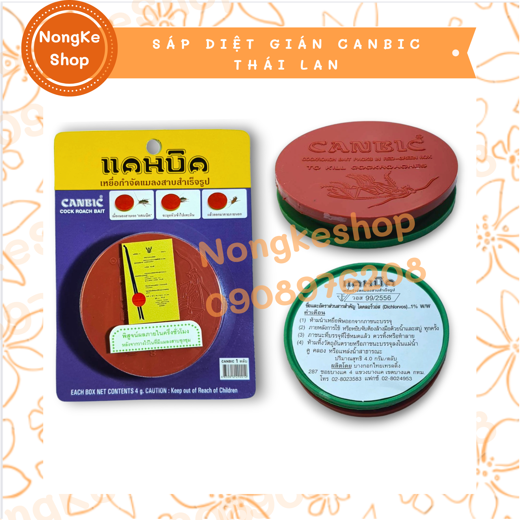 Sáp diệt gián côn trùng canbic thái lan