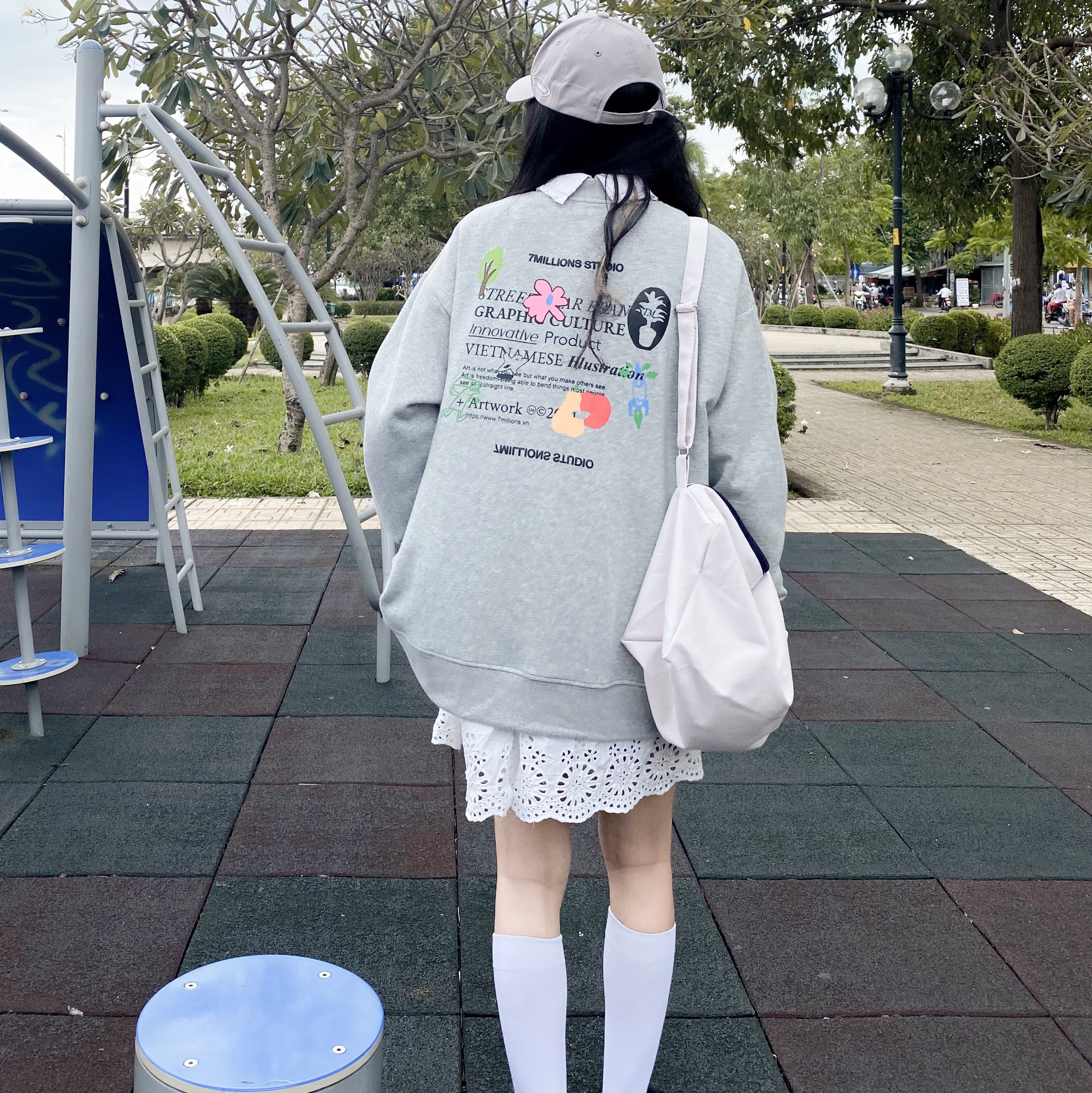 7MILLIONS Áo Sweater Art / Màu xám