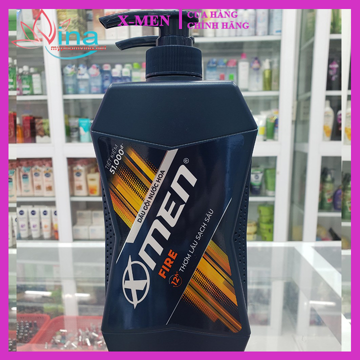 [HCM]Dầu Gội Nước Hoa XMen Fire Active - Thơm Mạnh Mẽ (650g)