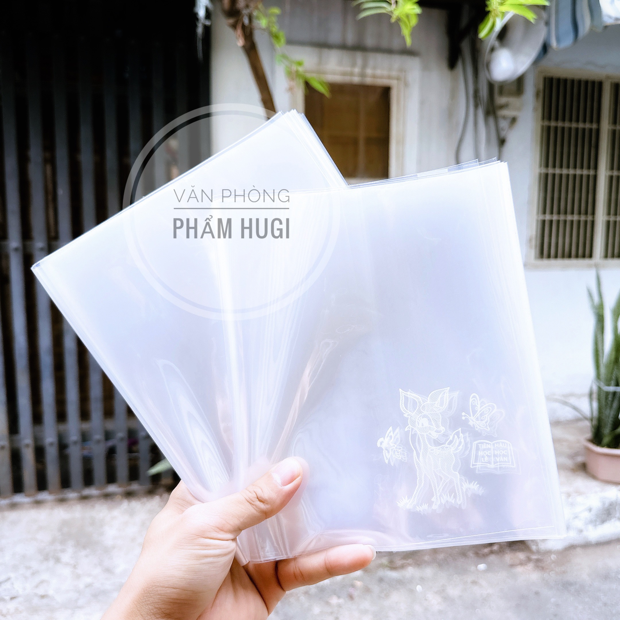 Xấp 50 Bìa Bao Tập, Bao Vở, Bọc Tập Sách Hình Nai Loại Dày Đặc Biệt Dụng Cụ Học Tập