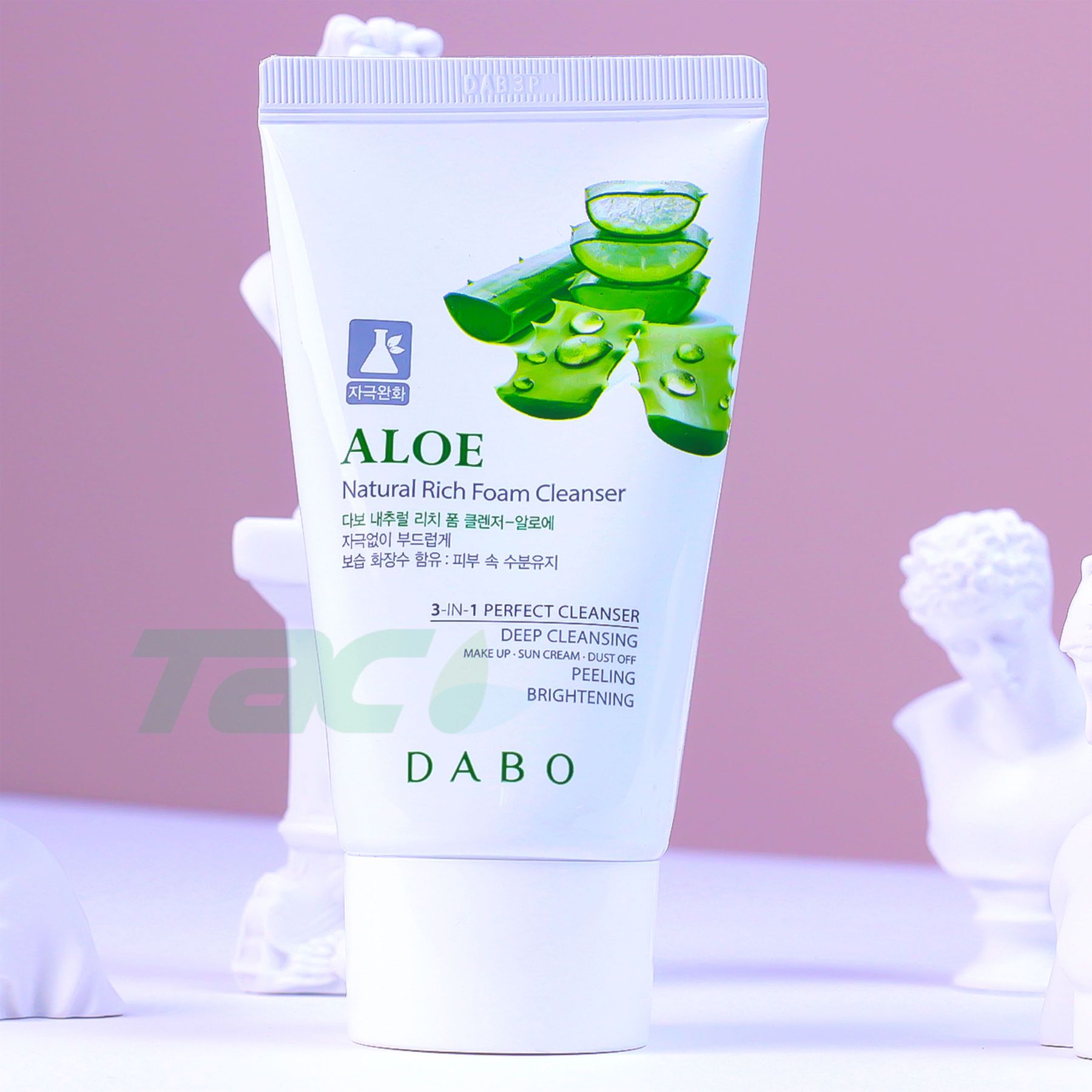 Sữa rửa mặt size nhỏ DABO Trà/Lô/Than 3in1 cao cấp size du lịch 60ml