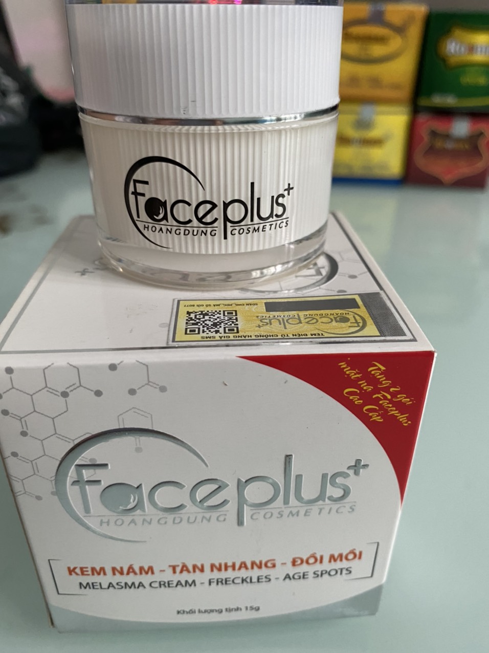 [HCM]kem face plus hoàn dũng nám tàn nhang đồi mồi 15g