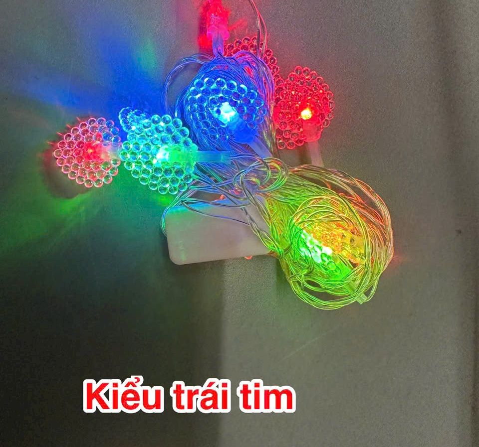 DÂY LED CHỚP KIỂU 3M 16 BÓNG ĐỔI MÀU (DÂY TRONG)