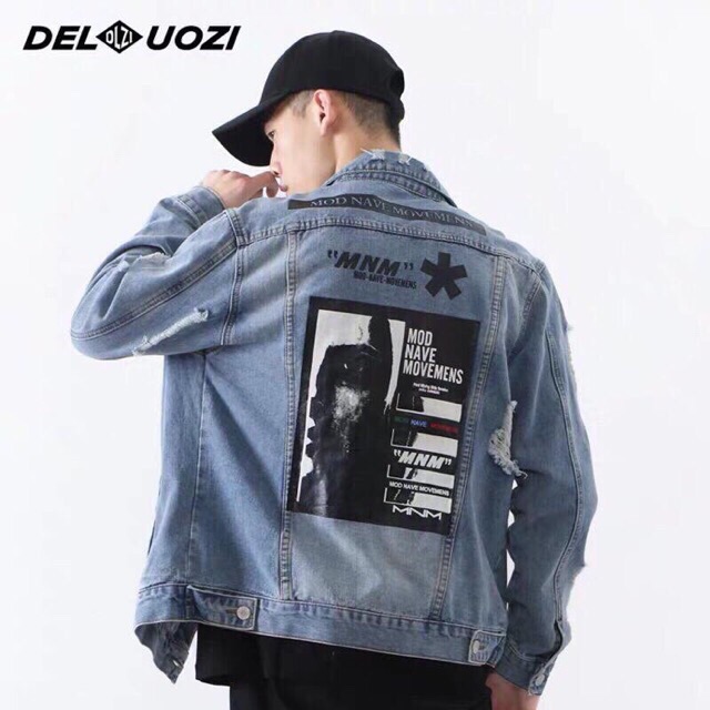 [HCM]Áo khoác jean nam - áo khoác vải jean cao cấp Hàn Quốc màu xám New Think 2 size M-L-XL
