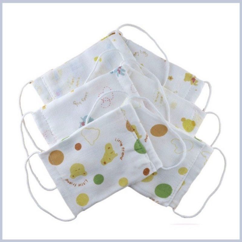 Khẩu trang vải xô xuất nhật cho bé