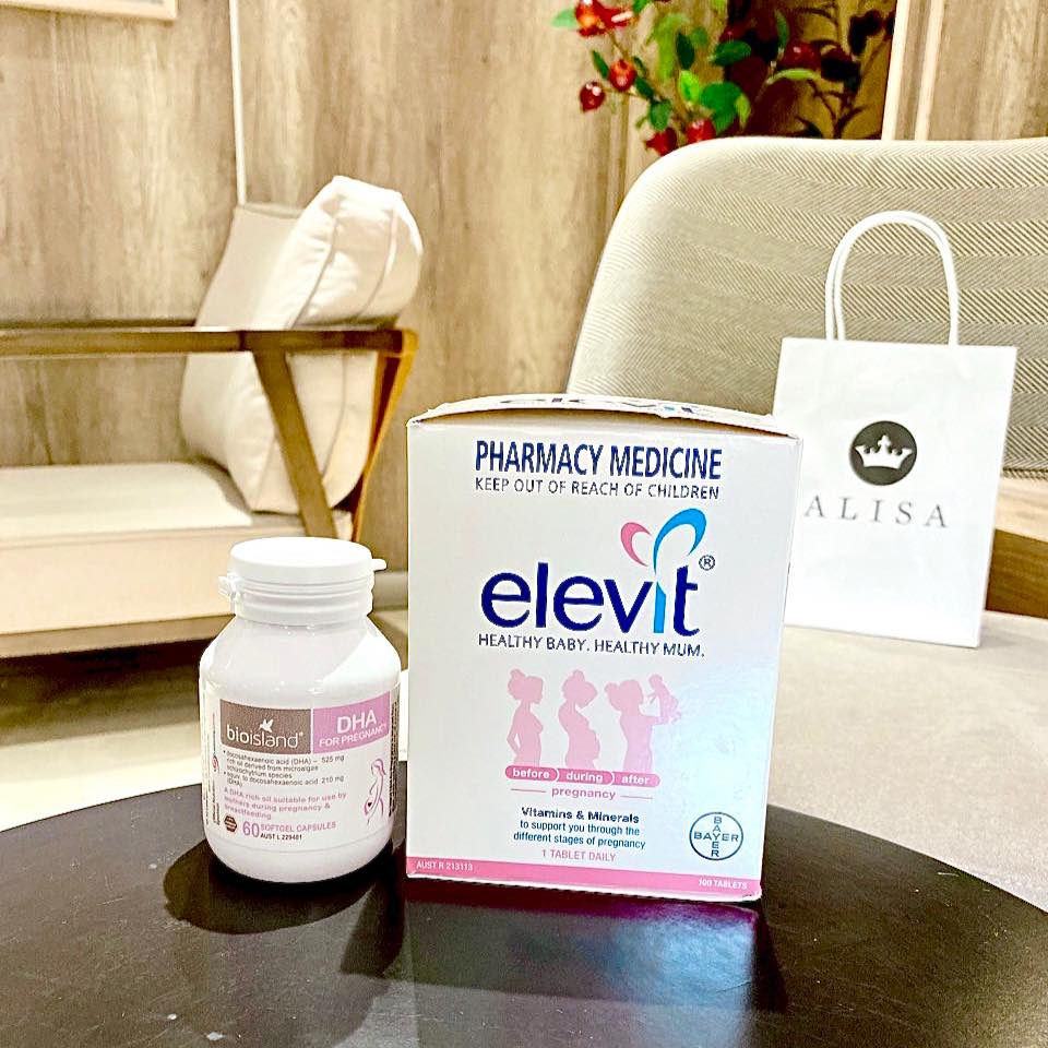 COMBO BẦU ÚC - Elevit bầu, DHA bầu (Date mới nhất) - Xuất xứ Úc