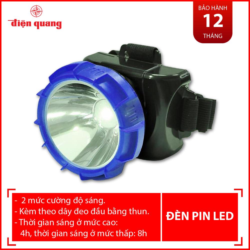 Đèn Pin Đội Đầu Điện Quang ĐQ PFL12 R BLB (Đen - xanh dương)