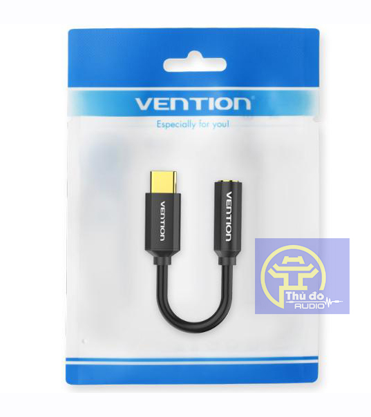 [CHÍNH HÃNG] Cáp chuyển đổi âm thanh từ cồng Type C sang 3.5mm VENTION cao cấp