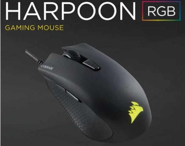 Mouse Corsair Harpoon RGB Black (CH-9301011-AP)