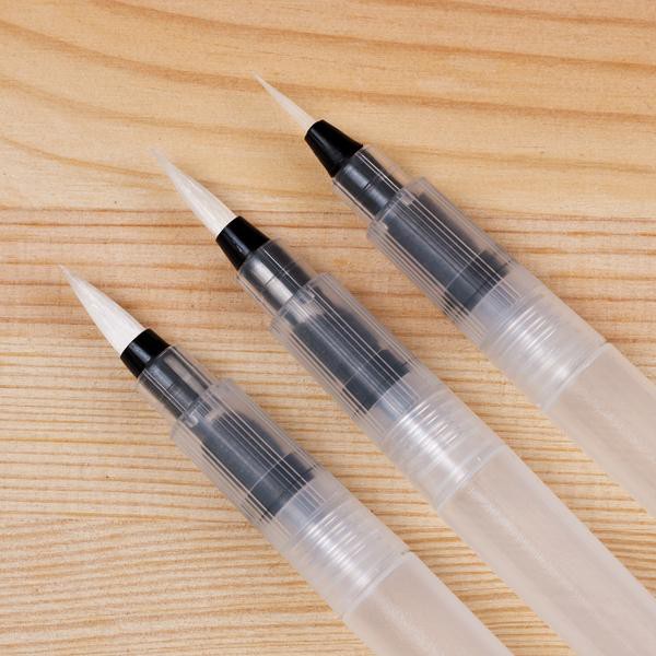 Cọ nước, Water brush (thân màu trắng dài)