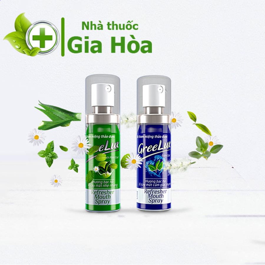 [HCM] Xịt thơm miệng thảo dược Greelux - Dược phẩm Hoa Linh