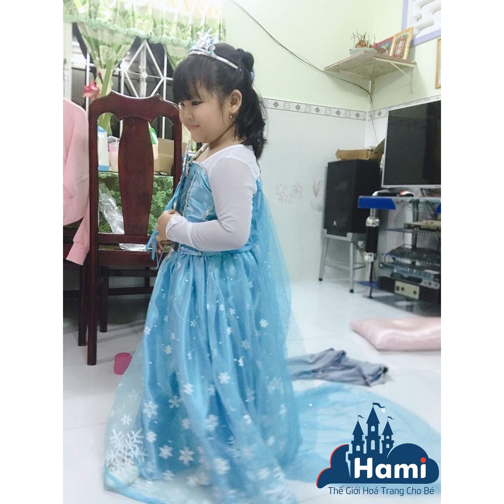 ĐẦM CÔNG CHÚA ELSA HOA TUYẾT KÈM TÀ