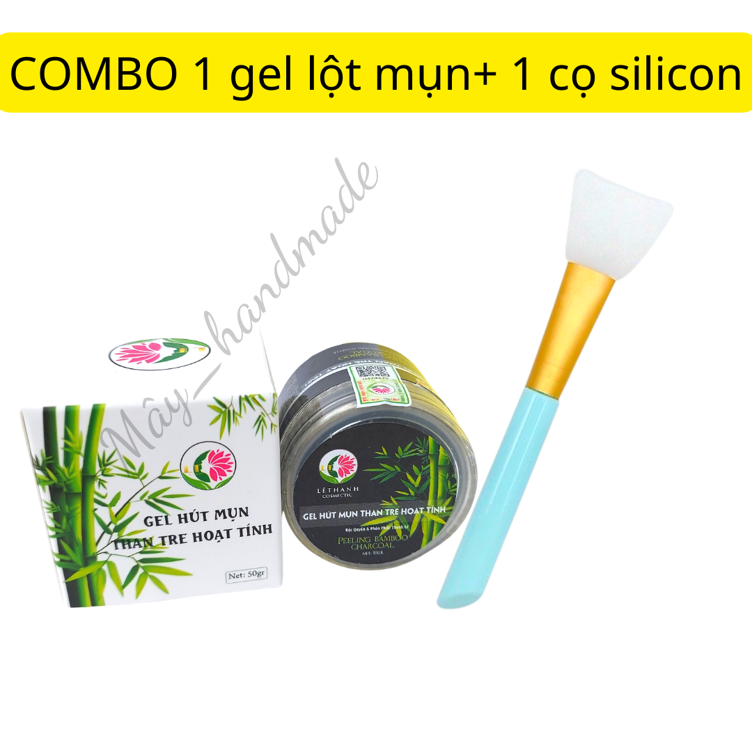 Gel lột mụn đầu đen than tre hoạt tính Lê Thanh keo hút mụn đầu đen keo lột mụn cám