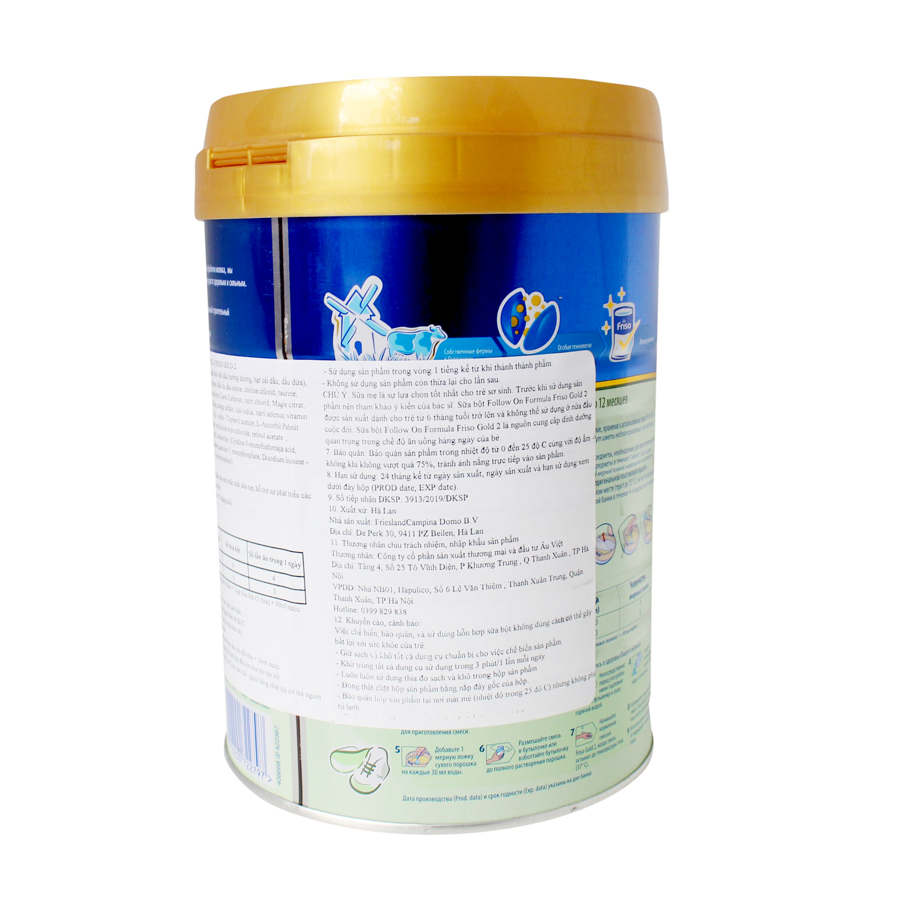 Sữa Friso Nga số 2 lon 800g