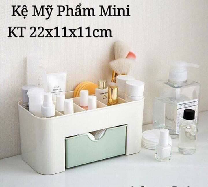 KỆ ĐỰNG MĨ PHẨM NHỰA MINI CÓ NGĂN KÉO