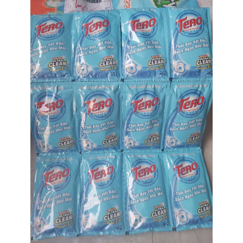 Nước giặt Tero 40g (sạch gấp 3 lần) , bảo vệ da tay