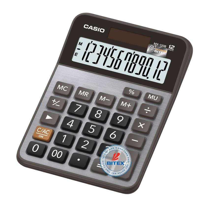 Máy tính Casio MX-120B - Chính hãng Bitex, Bảo hành 7 năm