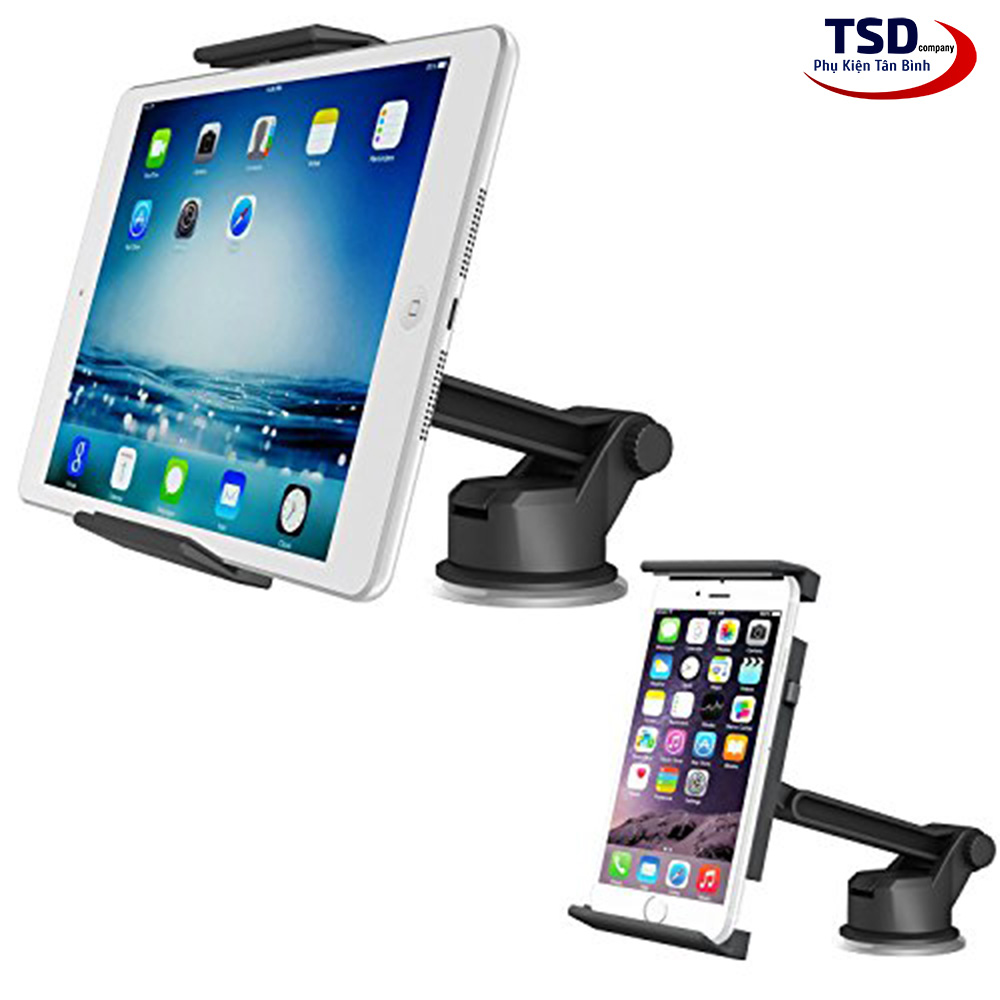 Giá Đỡ iPad / Máy Tính Bảng Trên Xe Hơi Hít Chân Không Cao Cấp - iPad Holder For Car