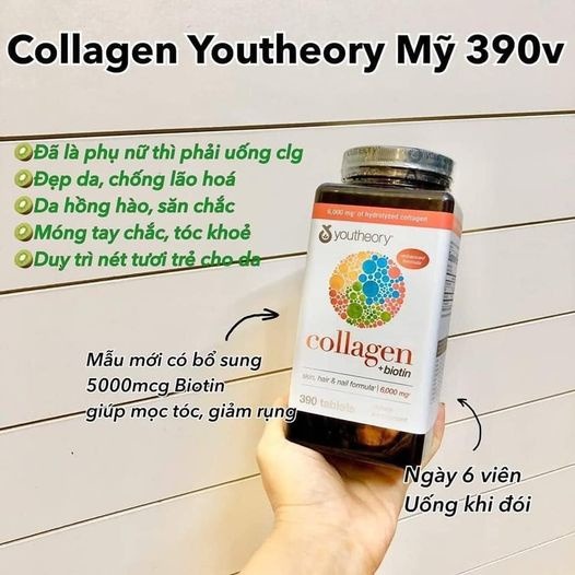 Collagen Youtheory Mỹ 390v