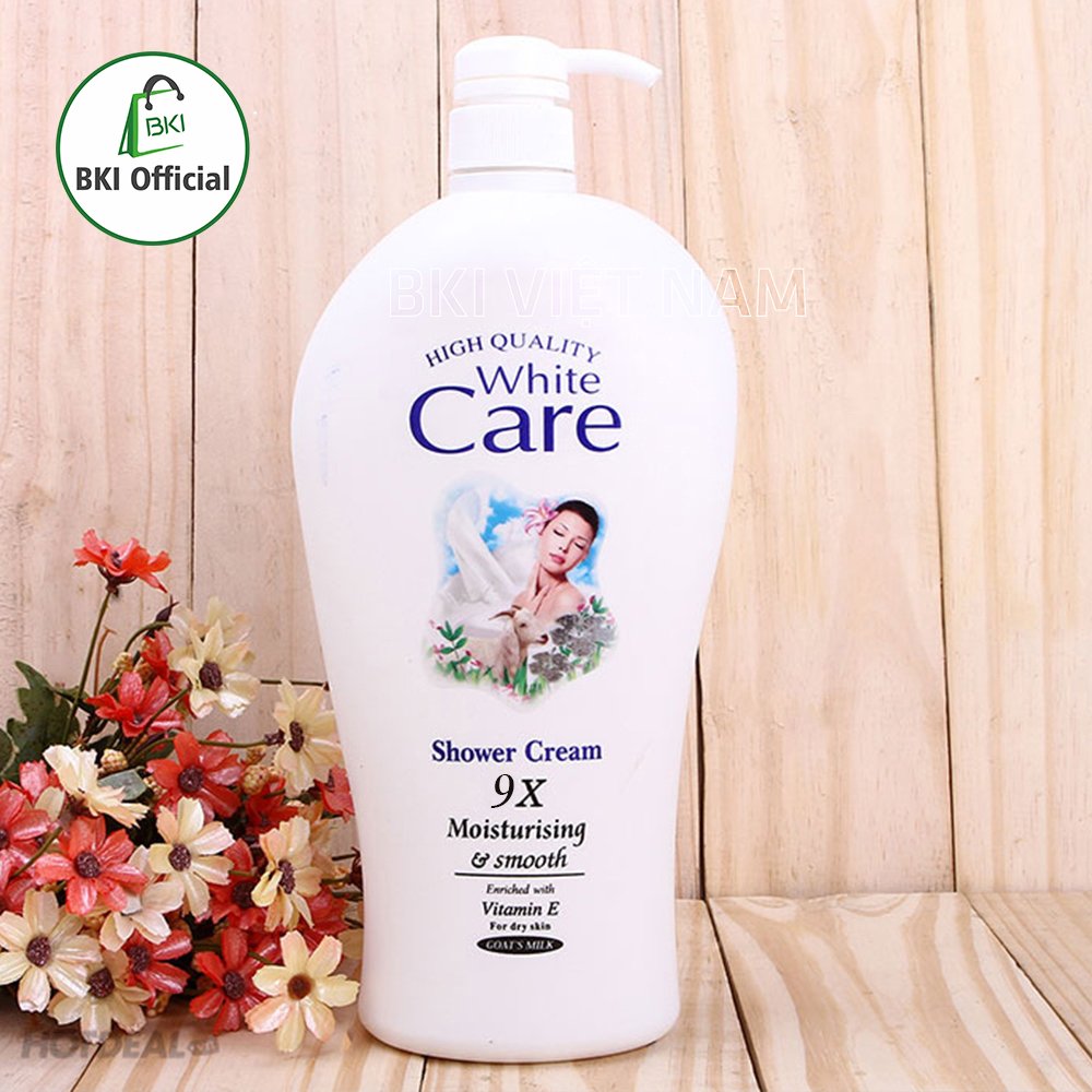 Sữa tắm dê White Care trắng mịn 1200ml - Sữa tắm thái lan cao cấp chai lớn