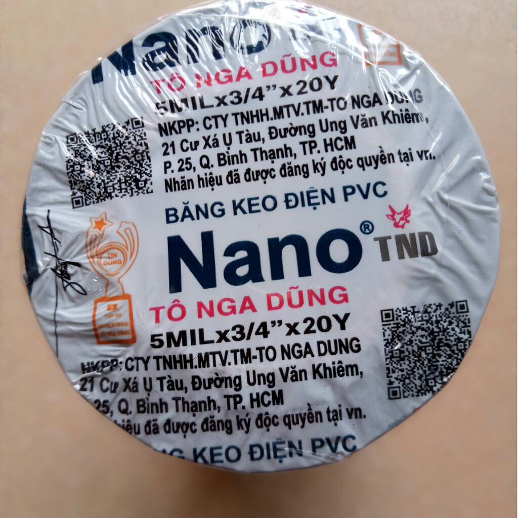 Cây 10 cuộn keo điện Nano 10y 20yard