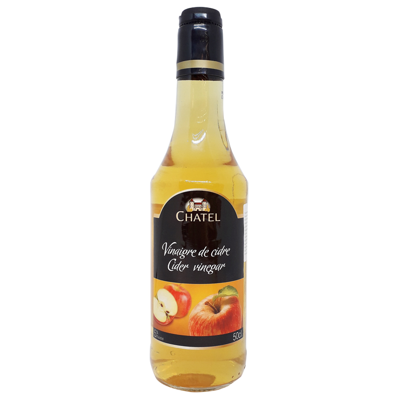 Giấm Táo Chatel 500ml – Apple Cider Vinegar Nhập Khẩu Pháp – Dùng Pha Uống & Nấu Ăn