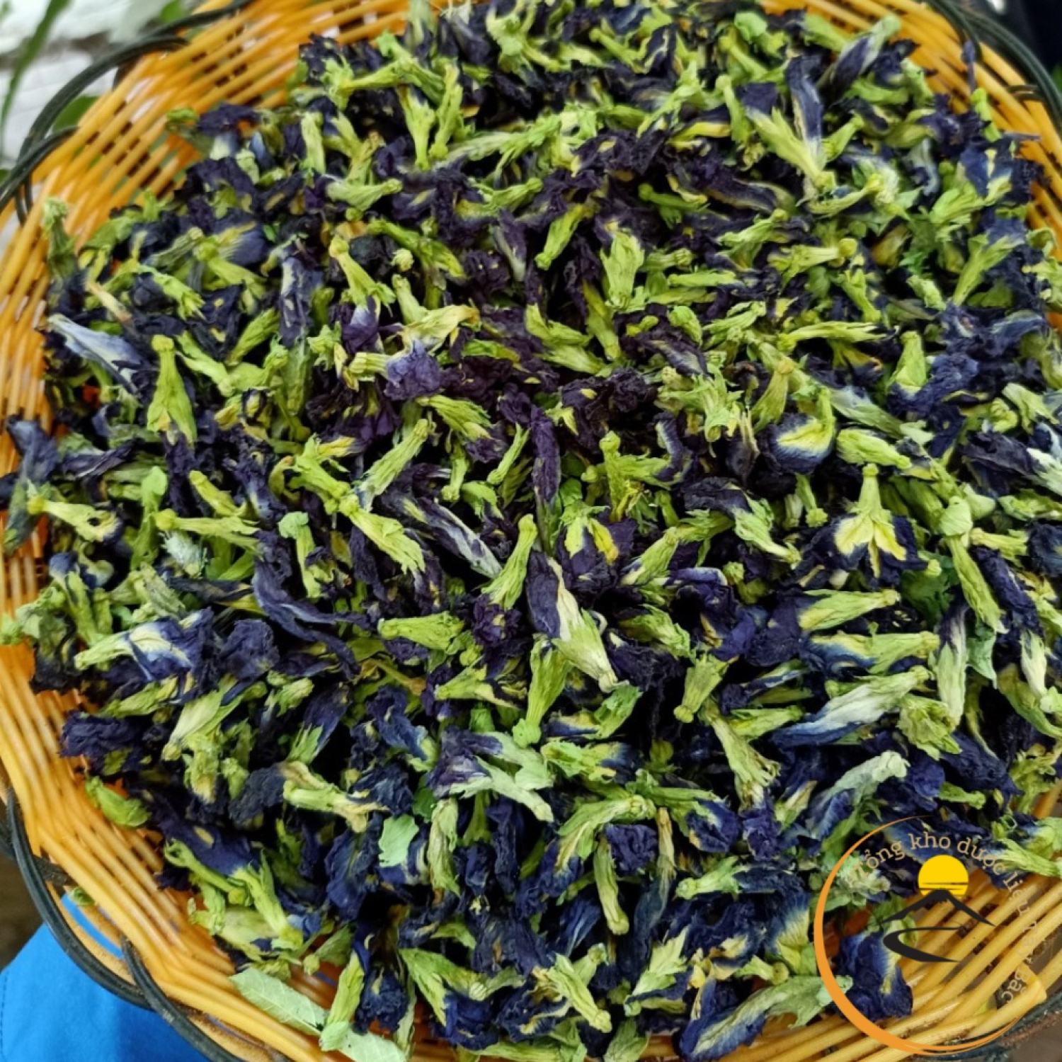 Hoa đậu biếc sấy khô nguyên bông thượng hạng 200g, 500g, 1kg trà hoa đậu biếc, làm mứt dừa, làm bánh, đồ xôi