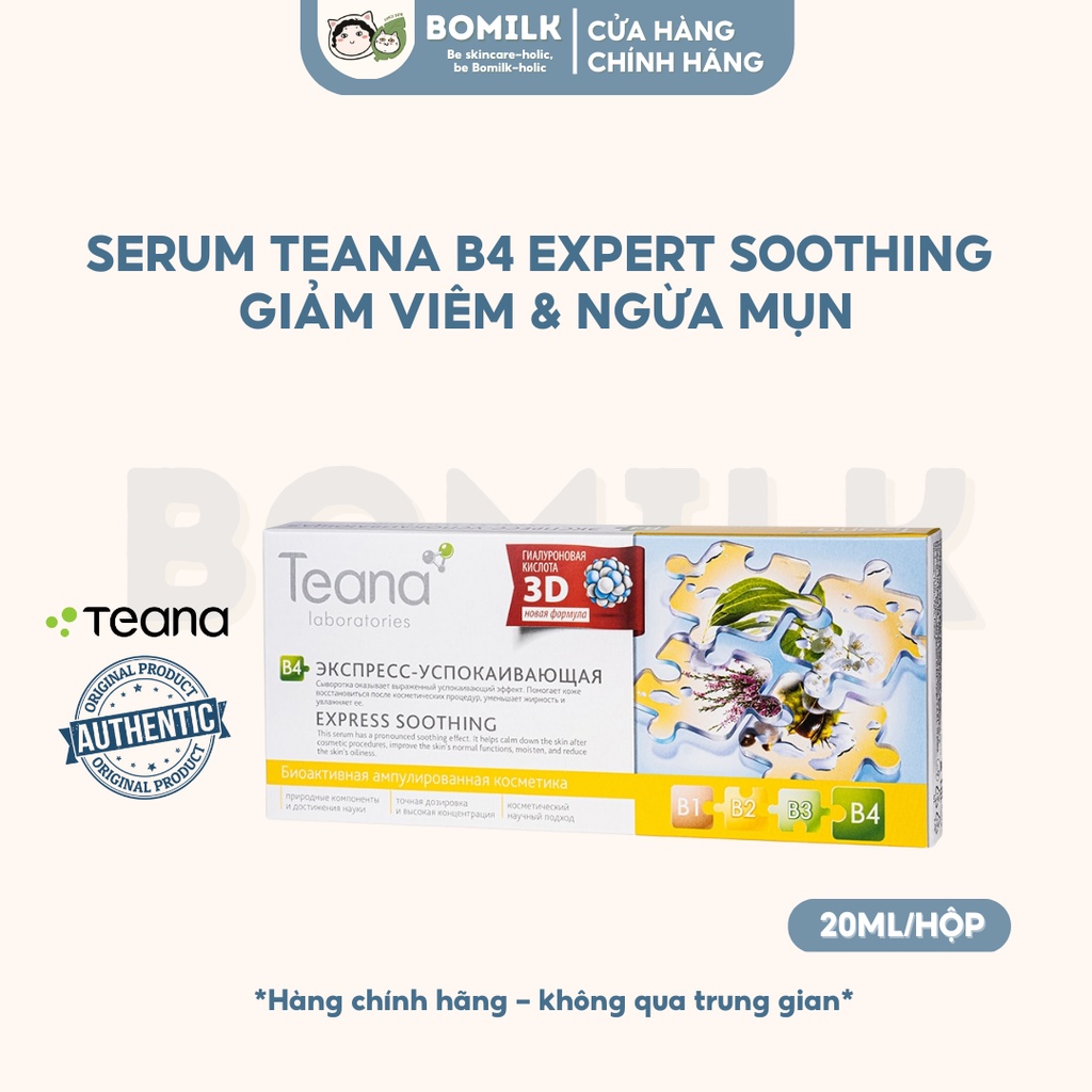 Serum Teana B4 Express soothing- Dịu da, giảm mụn, ngừa viêm